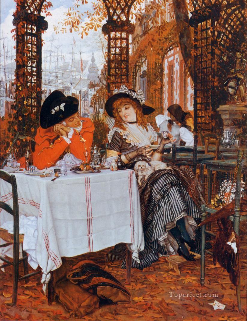 A Luncheon James Jacques Joseph Tissot Oil Paintings